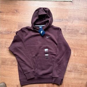 Nike Men’s Maroon Hoodie with Swoosh